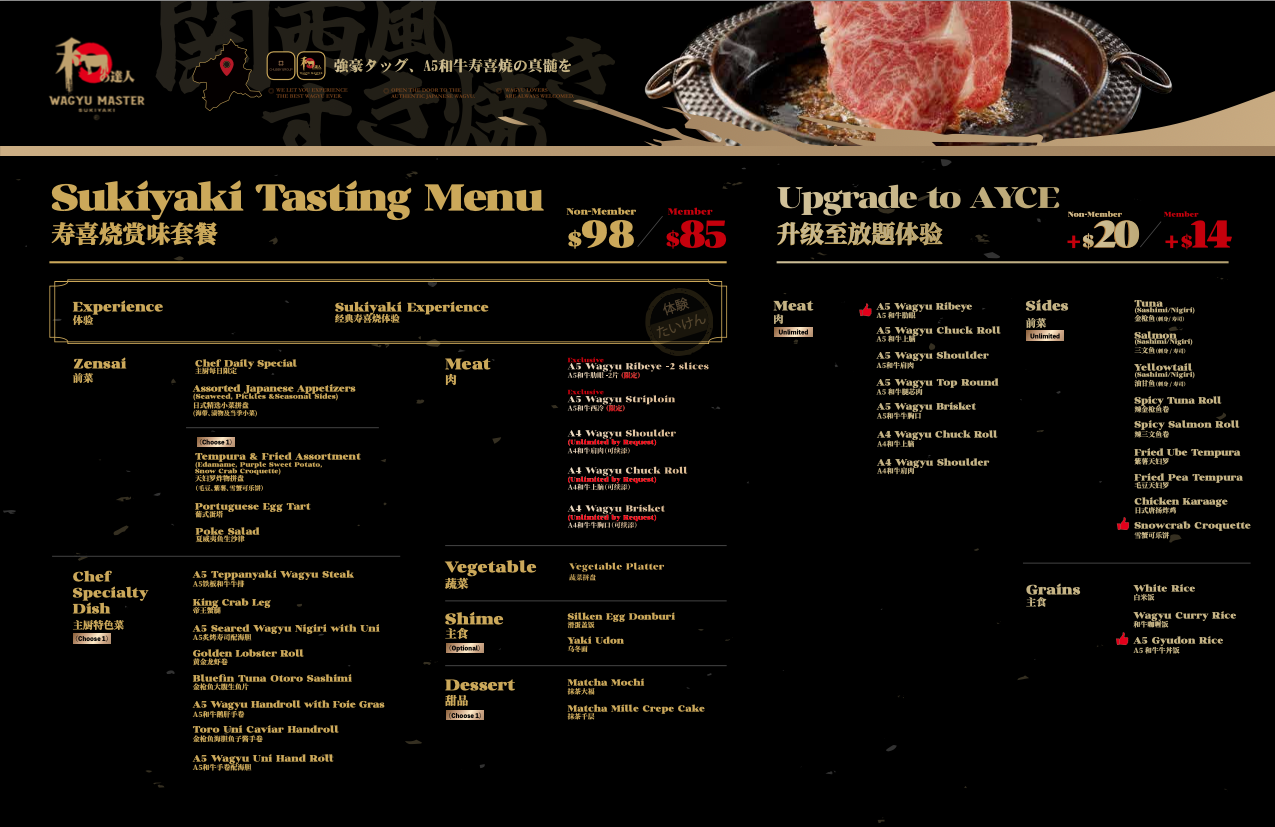 Wagyu Master Shabu | Wagyu Master San Jose